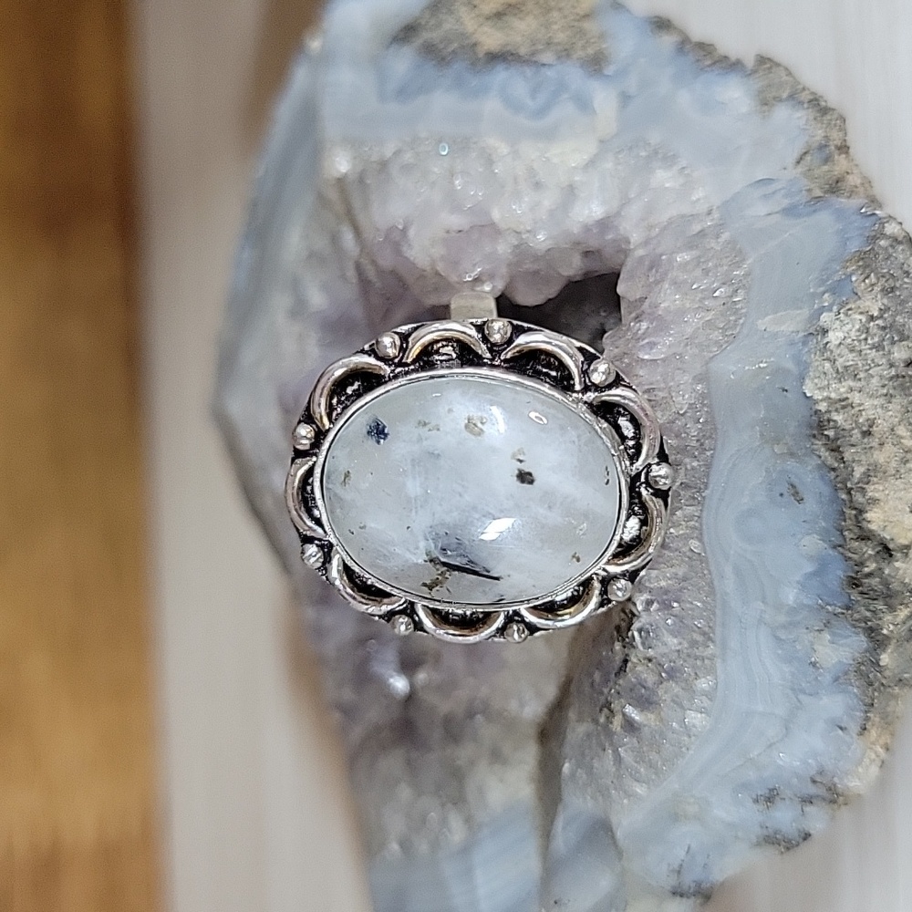 DALMATION AGATE RING - Picture 4 of 5